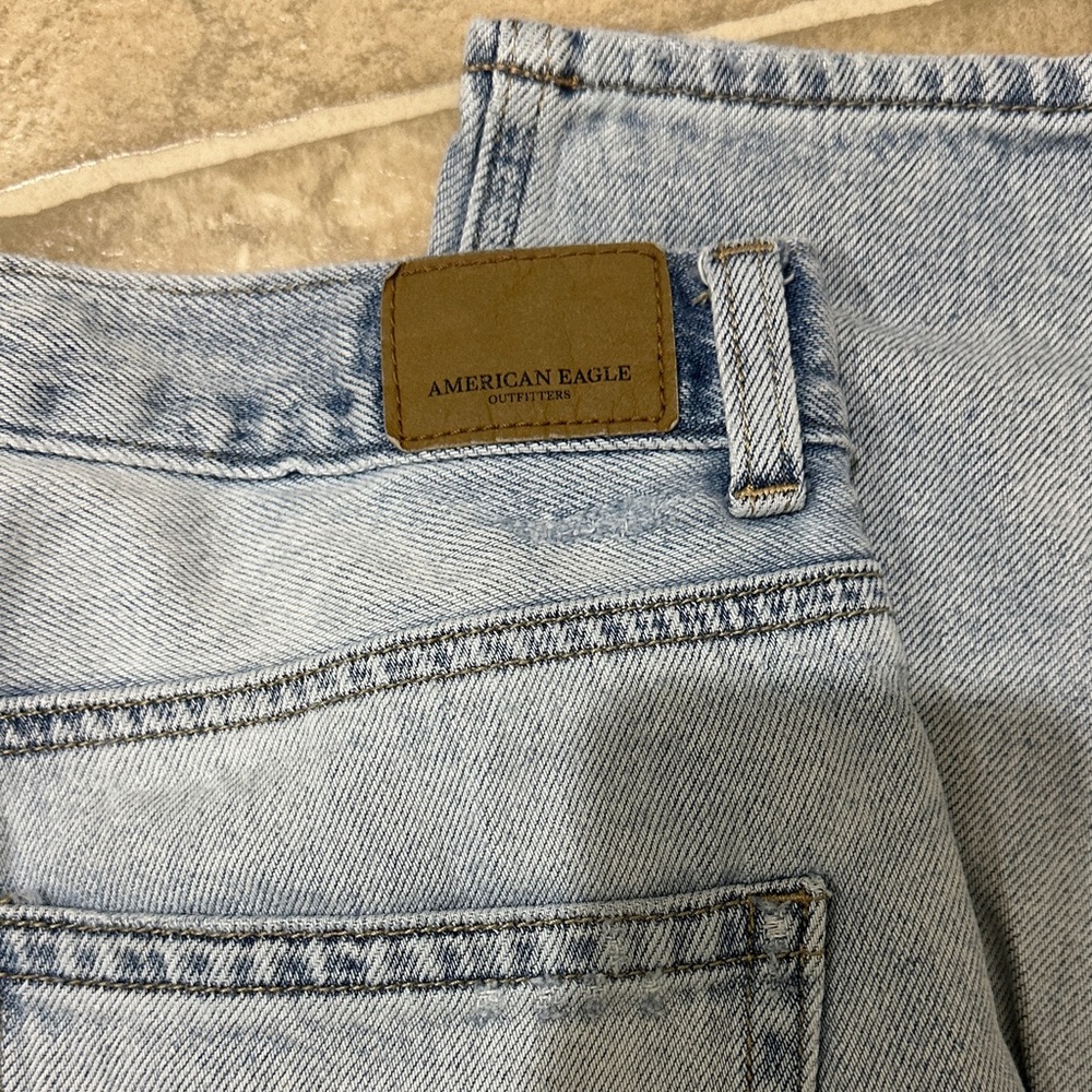 American Eagle Outfitters Light Blue Relaxed Pants - Picture 4 of 8